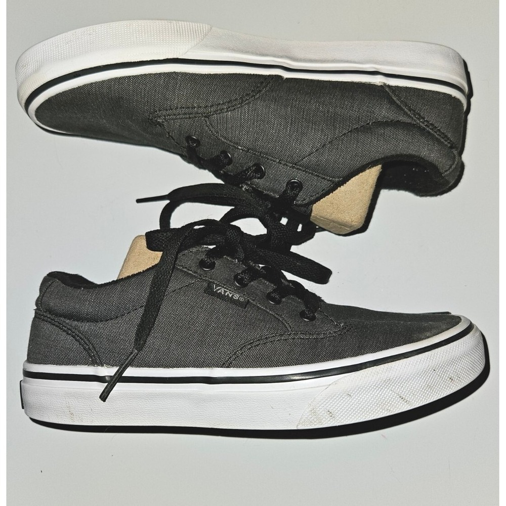 Vans Off The Wall Atwood Youth Kids Size 3 Gray Skater Sneakers Shoes Unisex